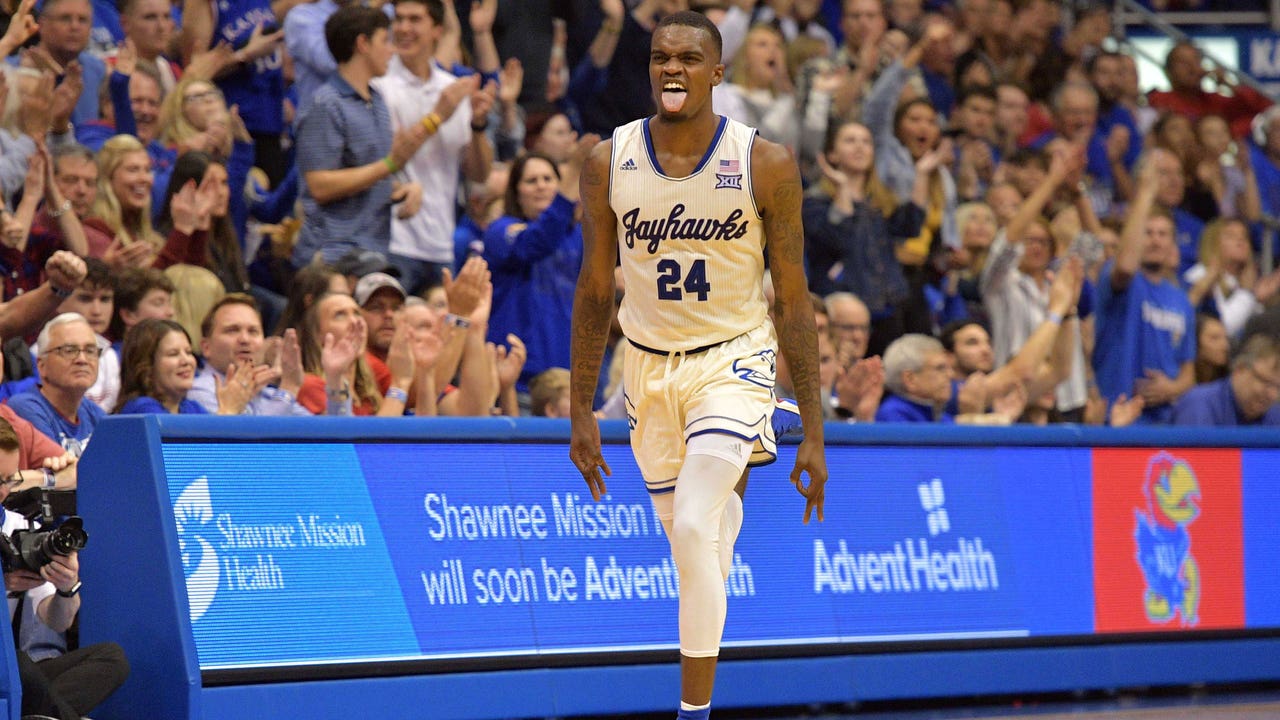 Vick's career night lifts Kansas past Louisiana-Lafayette 89-76
